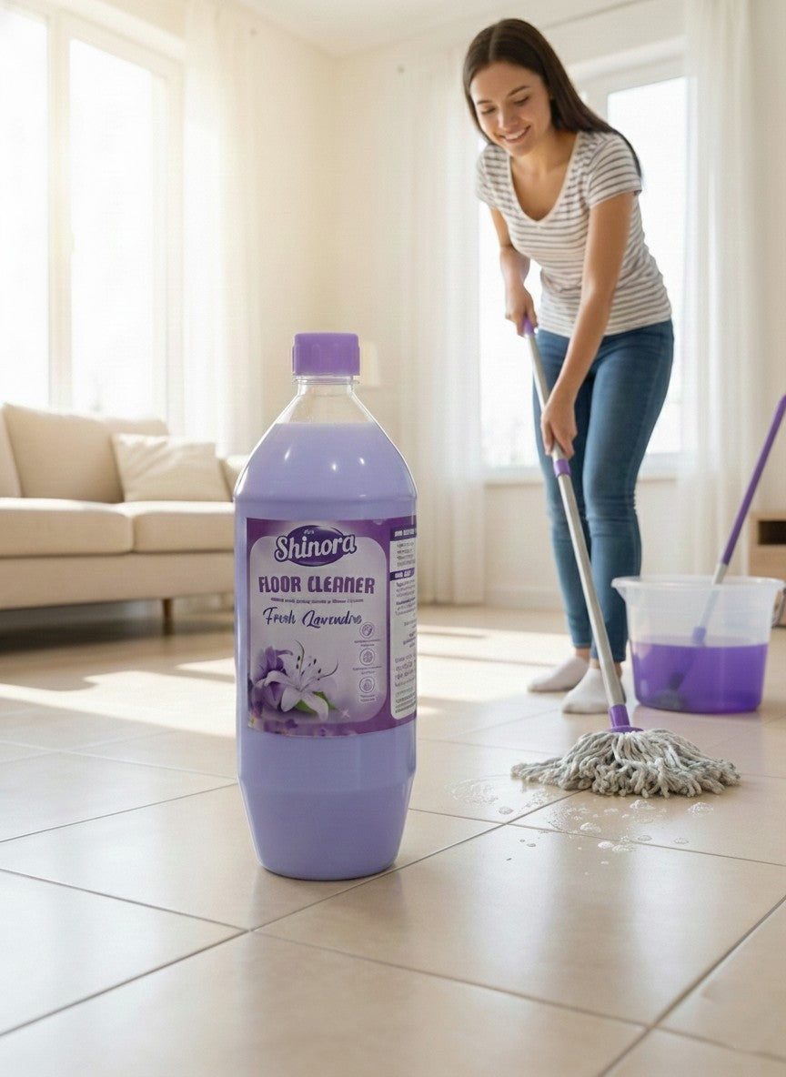 ShinyDaze™ Fresh Lavender Floor Cleaner Liquid 1 Litre | Premium Floor Safai Liquid for Home, Office & Shops | Sparkling Shine & Fresh Aroma | Pack of 4