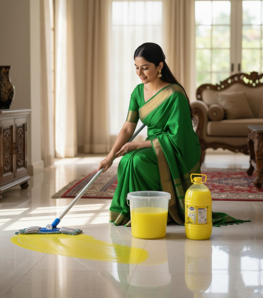 ShinyDaze™ Fresh Lemon Fragrance Liquid Floor Cleaner 5 Liter | Powerful Deep Cleaning | Long Lasting Freshness & Sparkling Shine