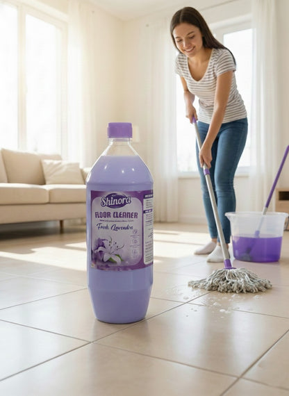 ShinyDaze™ Fresh Lavender Floor Cleaner Liquid 1 Litre | Premium Floor Safai Liquid for Home, Office & Shops | Sparkling Shine & Fresh Aroma | Pack of 4