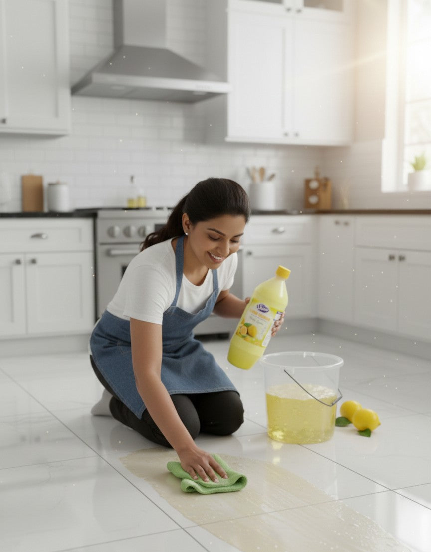 ShinyDaze™ Lemon Floor Cleaner Liquid 1 Litre Each | Premium Floor Safai Liquid for Home, Office & Shops | Sparkling Shine & Fresh Aroma | Pack of 2