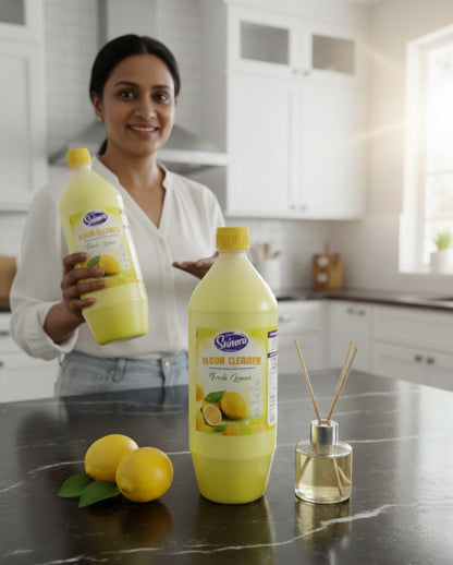 ShinyDaze™ Lemon Fragrance Floor Cleaner Liquid 1 Litre | Premium Floor Safai Liquid for Home, Office & Shops | Sparkling Shine & Fresh Aroma |Pack of 4