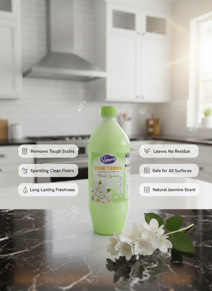 ShinyDaze™ Jasmine Floor Cleaner Liquid 1 Litre Each | Premium Floor Safai Liquid for Home, Office & Shops | Sparkling Shine & Fresh Aroma | Pack of 2