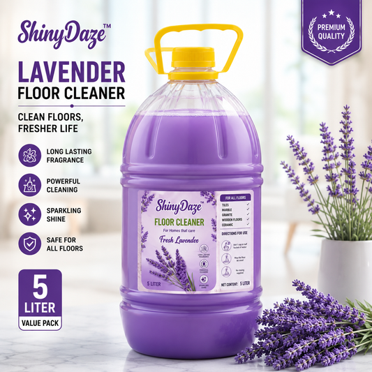 ShinyDaze™ Lavender Floor Cleaner 5L | Long Lasting Fresh Fragrance & Powerful Floor Cleaning Liquid