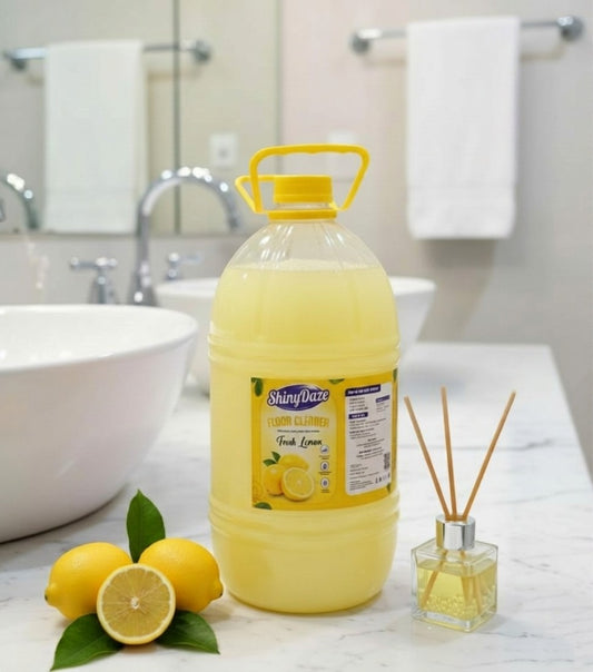ShinyDaze™ Fresh Lemon Fragrance Liquid Floor Cleaner 5 Liter | Powerful Deep Cleaning | Long Lasting Freshness & Sparkling Shine