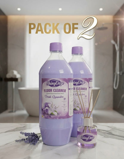 ShinyDaze™ Lavender Floor Cleaner Liquid 1 Litre Each | Home, Office & Shop Floor Cleaning Liquid | Fresh Aroma | Pack of 2