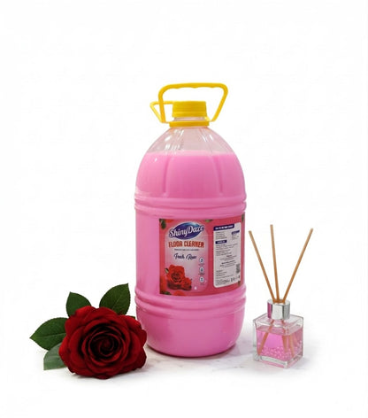 ShinyDaze™ Rose & Jasmine Fragrance Liquid Floor Cleaner Combo Pack 5L x 2 | Long Lasting Freshness & Powerful Cleaning for Home, Office & Hotels